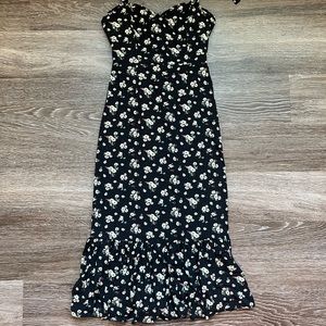 Black Floral Maxi Dress